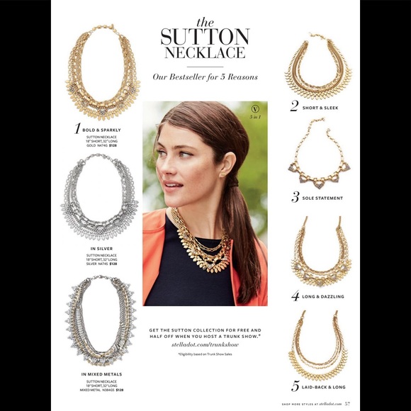 LIKE NEW - Stella & Dot Sutton Necklace - Picture 2 of 8